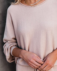 Rexa Billowed Sleeve Knit Top - Tan Oshnow