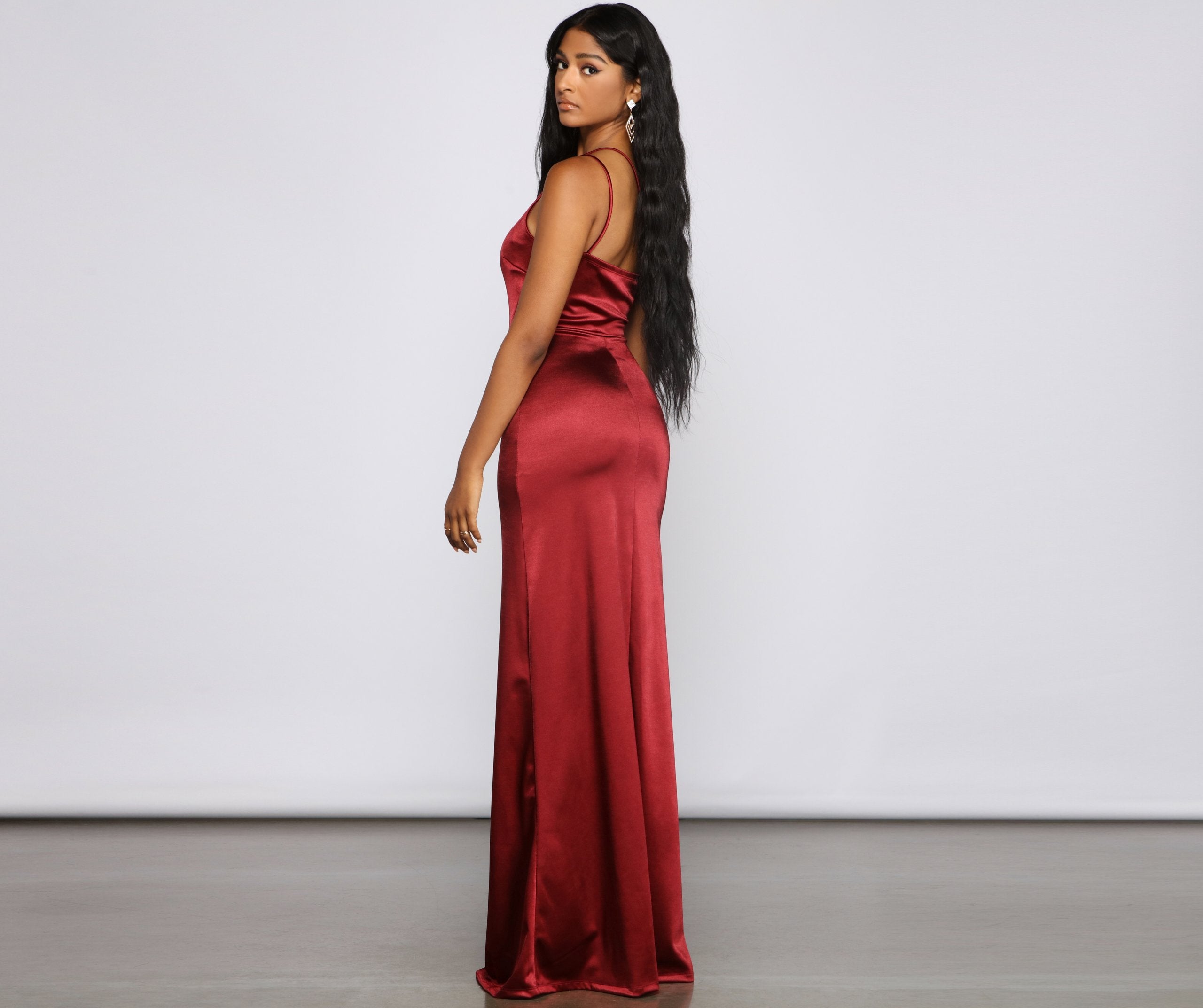 Rhiannon Satin Dress Oshnow