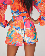 Riverside Printed High Rise Shorts Oshnow