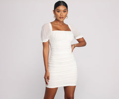 Romance In Ruffles Mini Dress Oshnow