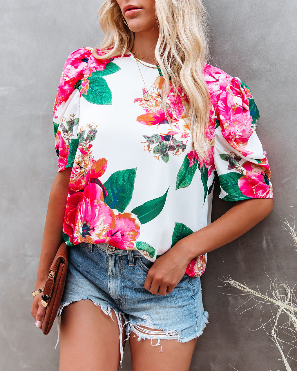 Rose To The Occasion Floral Blouse Oshnow