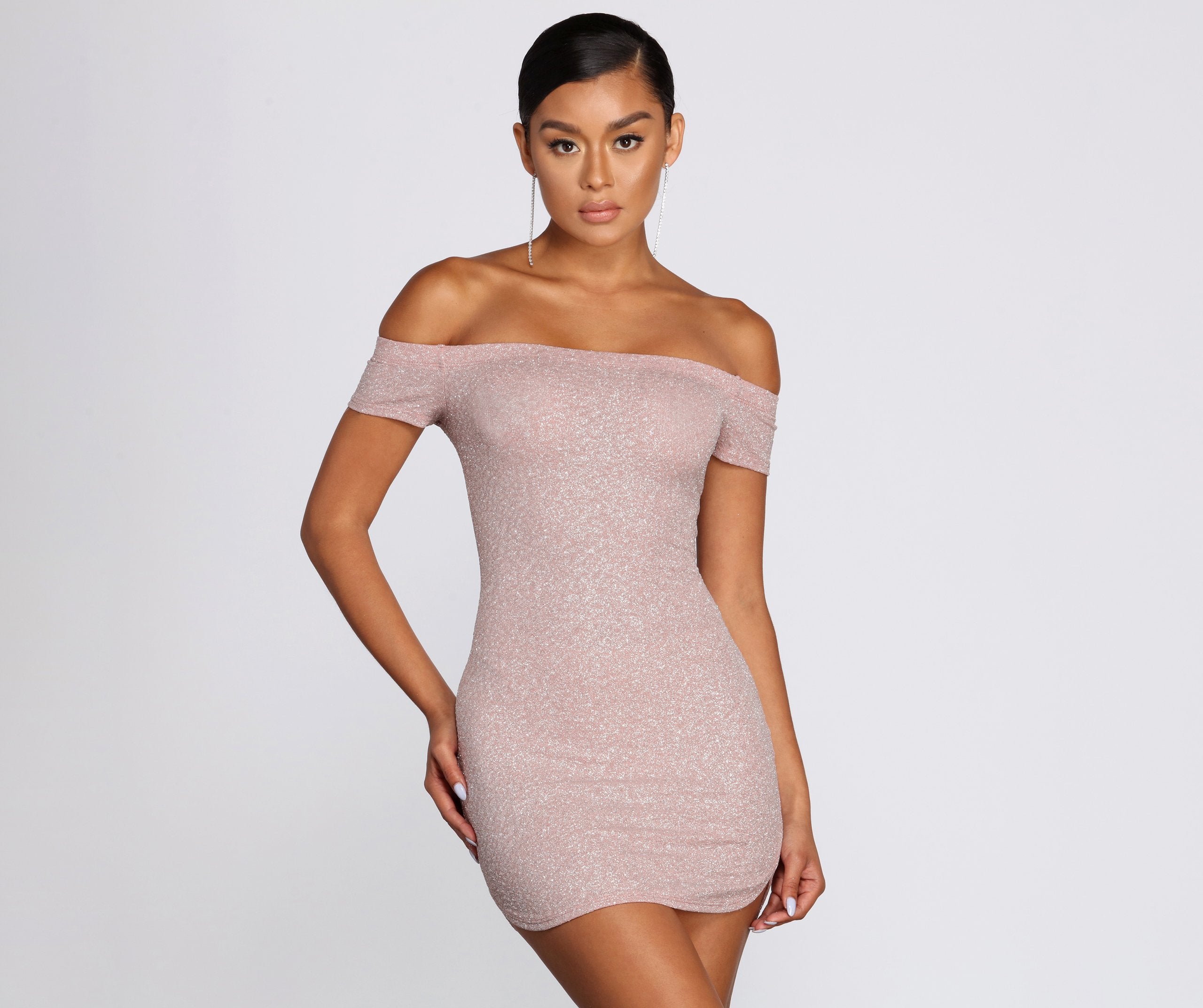 Round And Round Glitter Dress Oshnow