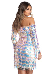 Sarai Formal Sequin Mini Dress Oshnow