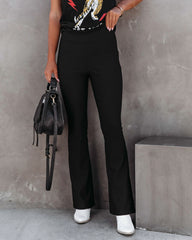 Selma Ribbed Flare Pants - SALE Oshnow