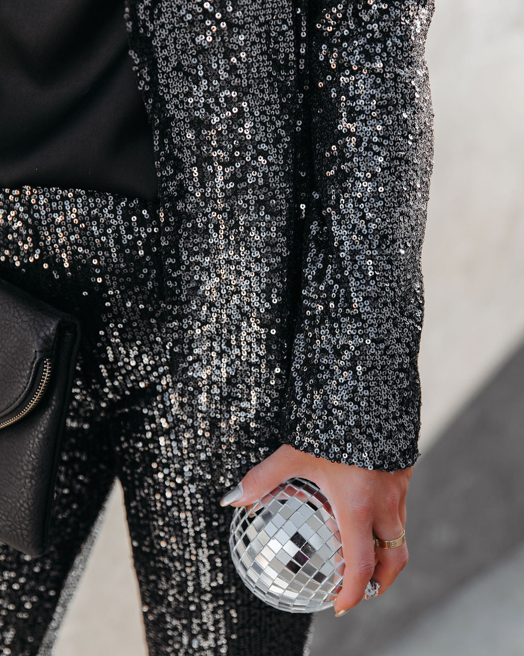 Sequin And The City High Rise Flare Pants Oshnow