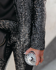 Sequin And The City High Rise Flare Pants Oshnow