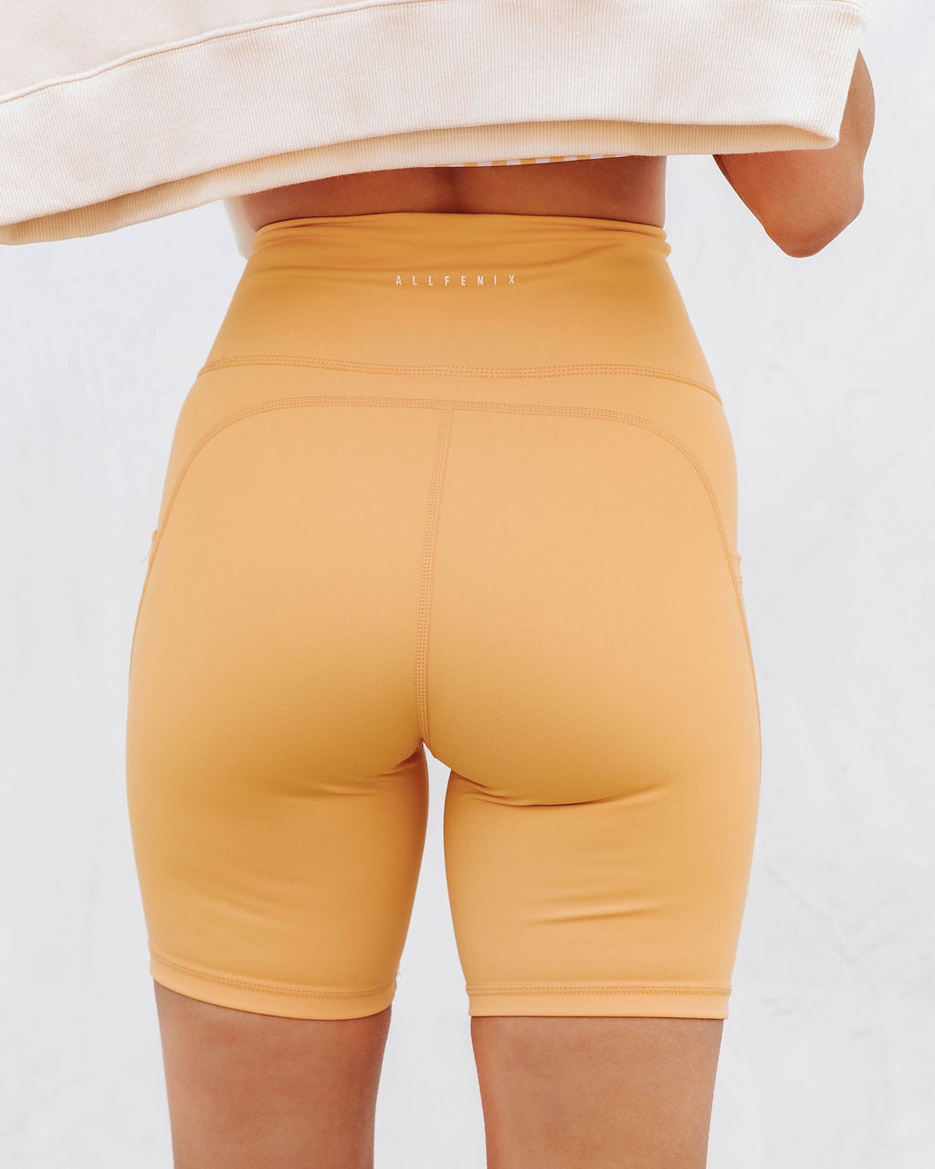 Sherbet Biker Shorts - Mango  - SALE Oshnow