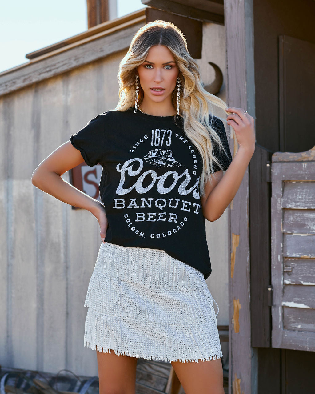 Since 1873 Coors Cotton Distressed Tee Oshnow