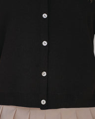 Sinclair Short Sleeve Button Down Polo Top - Black Oshnow