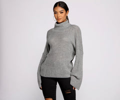 So Chic Surplice Open Back Sweater Oshnow