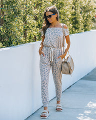 Southeast Pocketed Off The Shoulder Knit Jumpsuit Oshnow