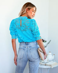 Sparks Will Fly Lace Blouse - Sky Oshnow