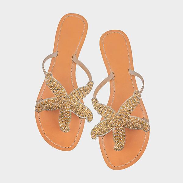 Starfish Beach Flat Sandals Oshnow