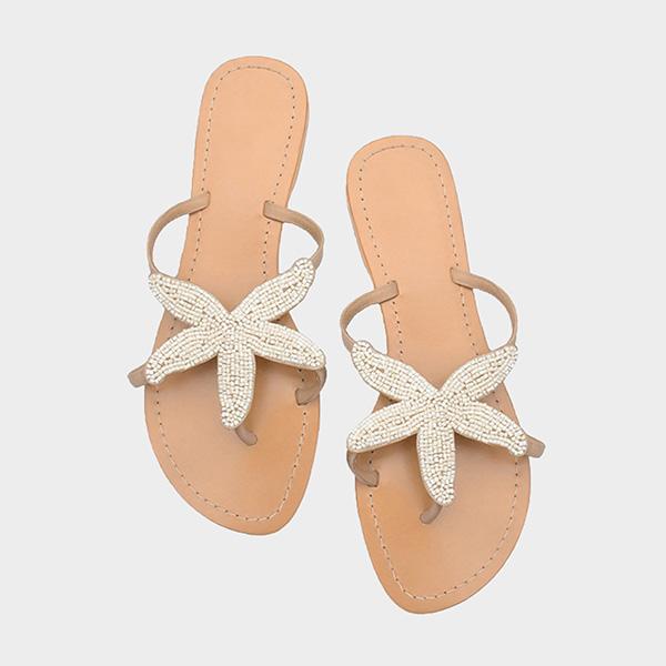 Starfish Beach Flat Sandals Oshnow