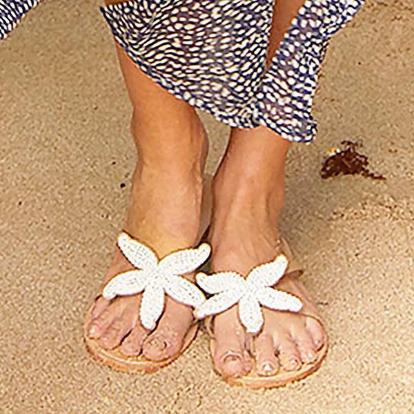 Starfish Beach Flat Sandals Oshnow