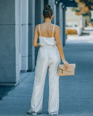 Starry Night Sequin Jumpsuit - Champagne Oshnow