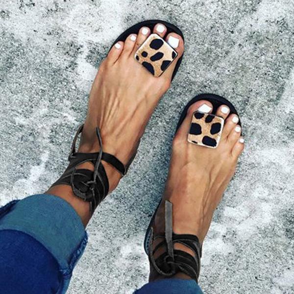 Stylish Lace Up Boho Sandals Oshnow