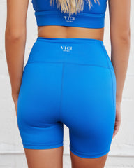 Superset Biker Shorts - Cobalt Blue Oshnow