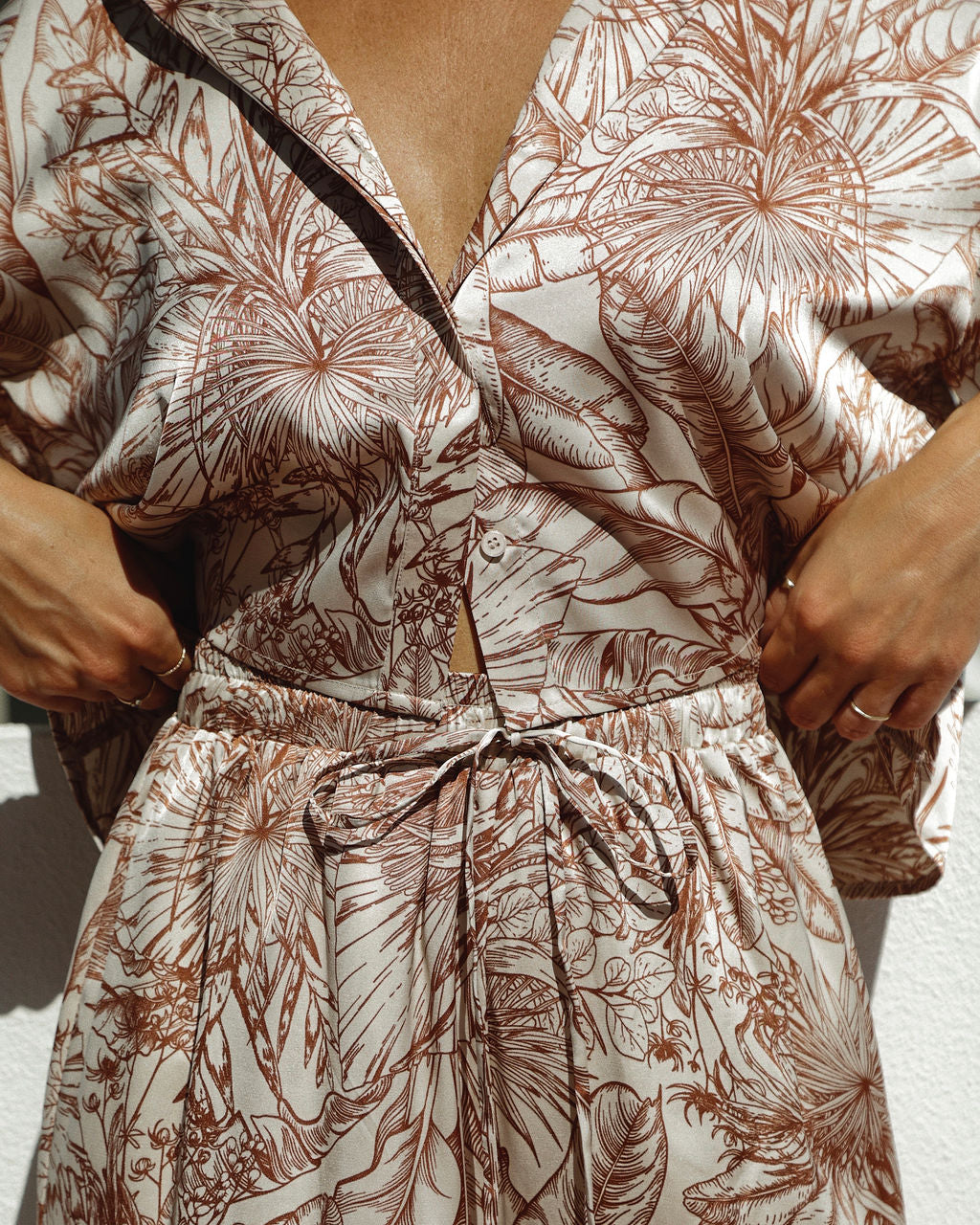 Take Me To Tulum Satin Wide Leg Pants Oshnow