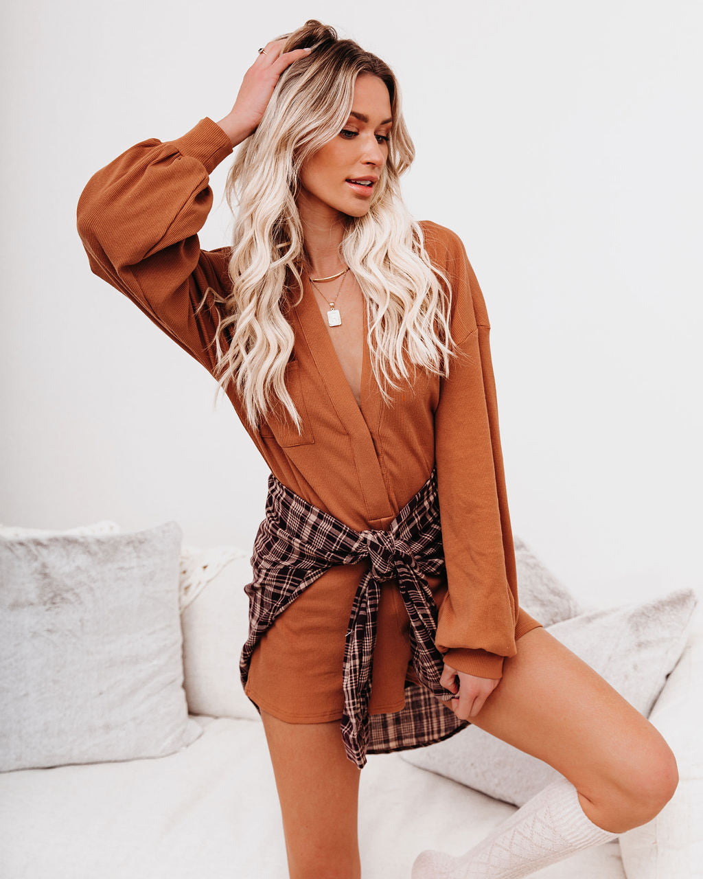 Taste Of Honey Cotton Collared Romper Oshnow