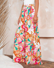 Tropez Printed Wide Leg Pants Oshnow