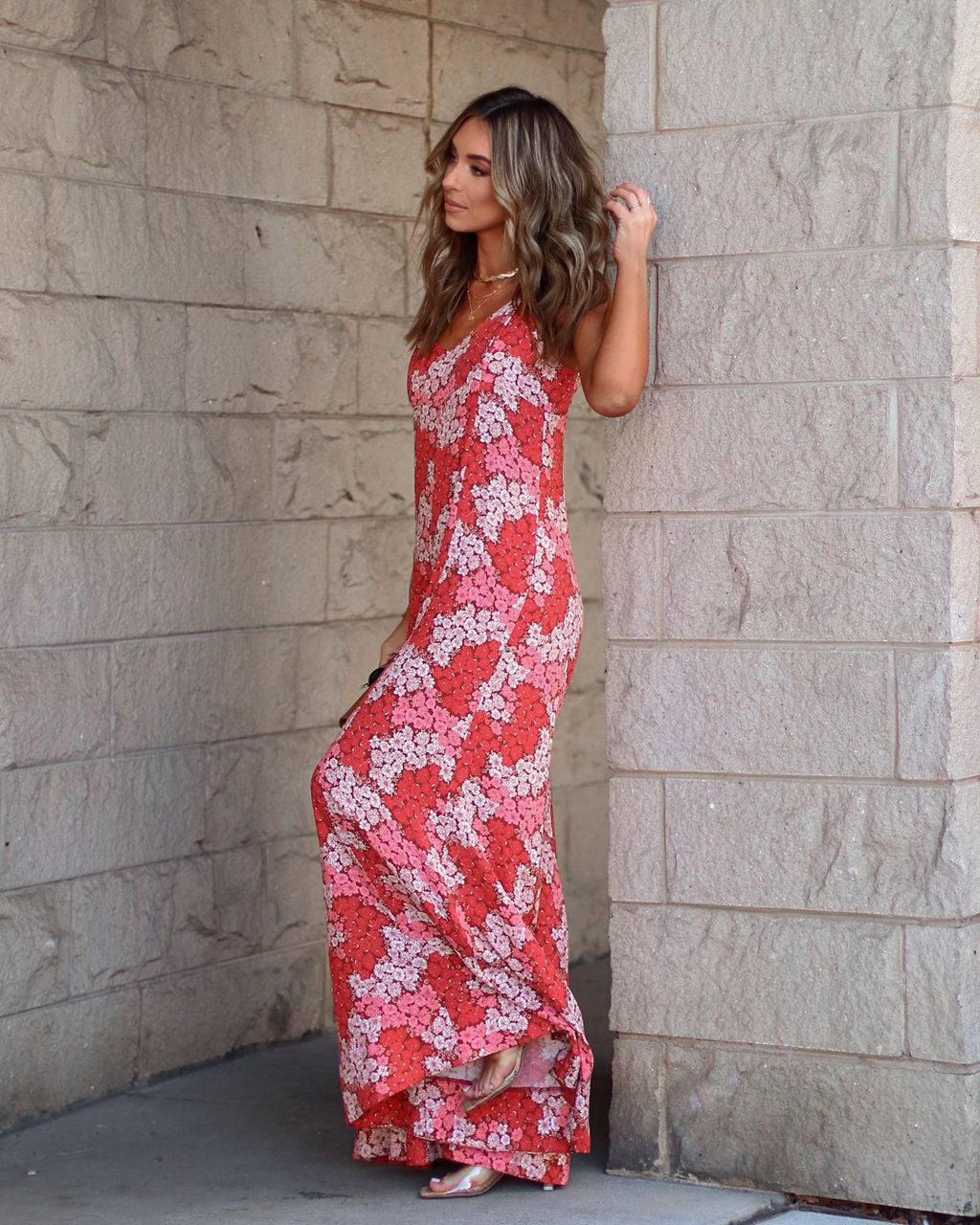 Very Brady Floral Wide Leg Jumpsuit Oshnow