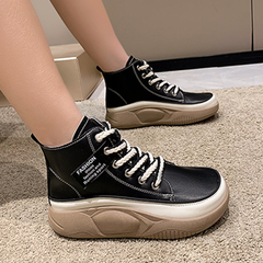 Vintage Thick Soled High Top Casual Boots Oshnow