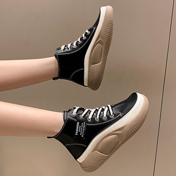 Vintage Thick Soled High Top Casual Boots Oshnow