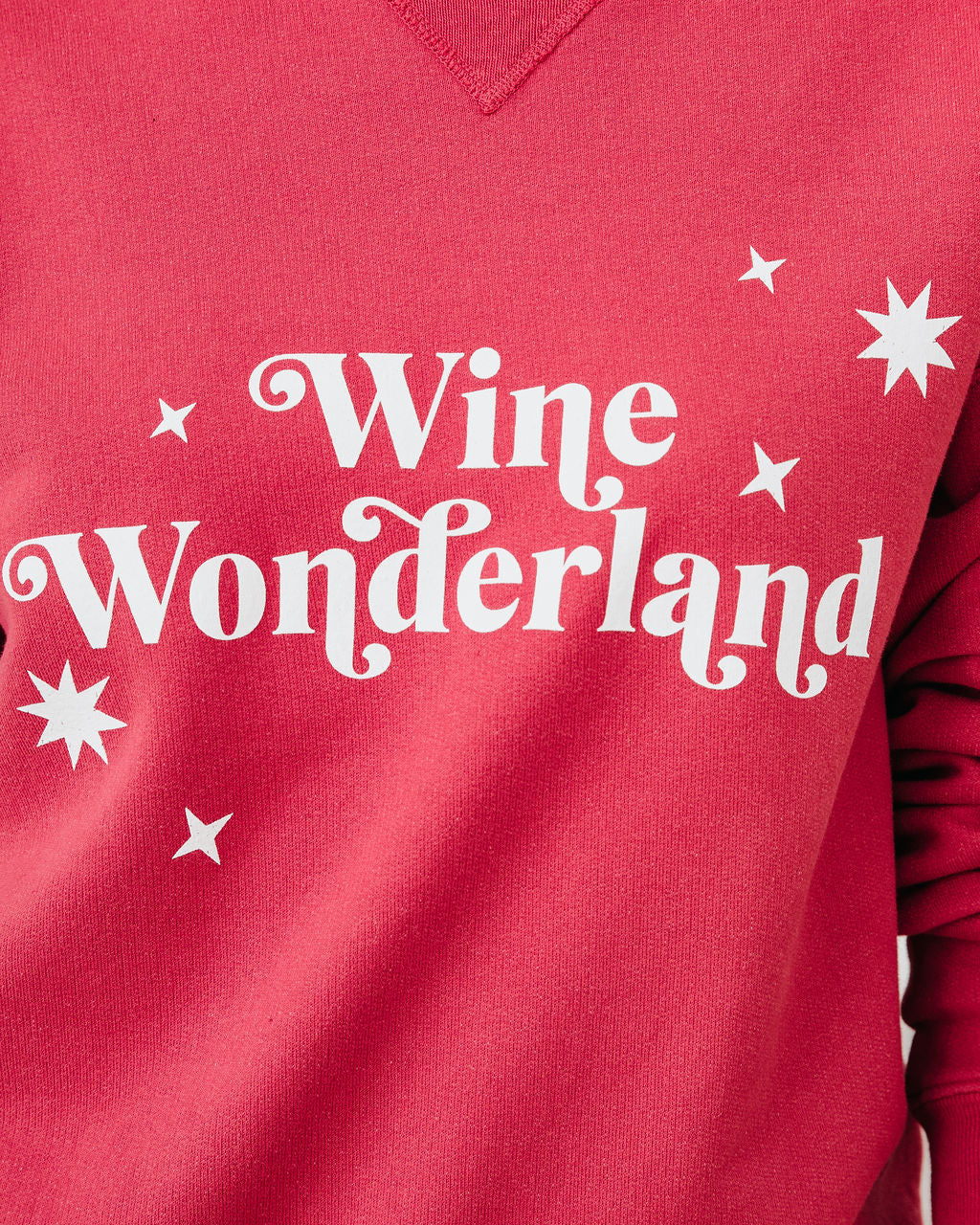 Wine Wonderland Cotton Blend Sweatshirt Oshnow