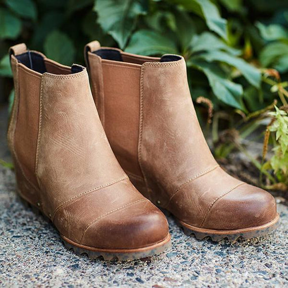 Winter Slip On Wedge Boots Oshnow