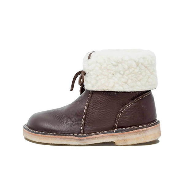 Winter Vintage Boots Warm Unisex Lace-up Shoes Oshnow