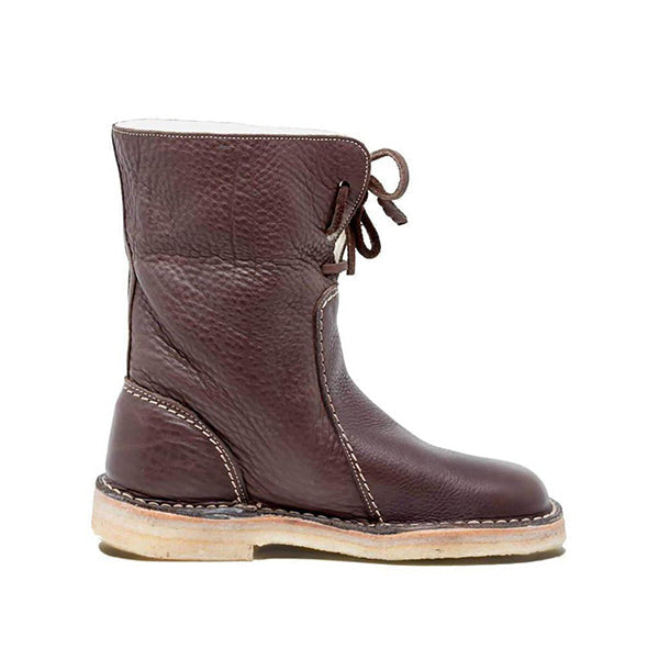 Winter Vintage Boots Warm Unisex Lace-up Shoes Oshnow