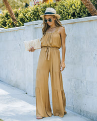 Wistar High Rise Palazzo Pants - Wheat Oshnow