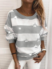 Women Loose Round Neck Sweater Oshnow