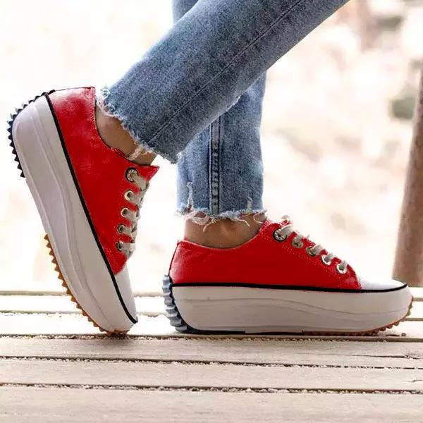 Daily Lace Up Non-Slip Platform Sneakers