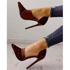 Elegant Pointed Toe Suede & Pu Pumps