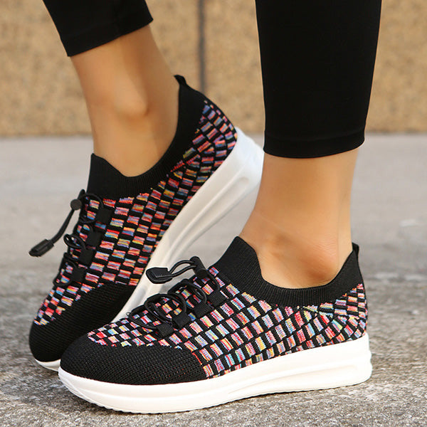 Casual Knitted Breathable Slip-Ons Sneakers