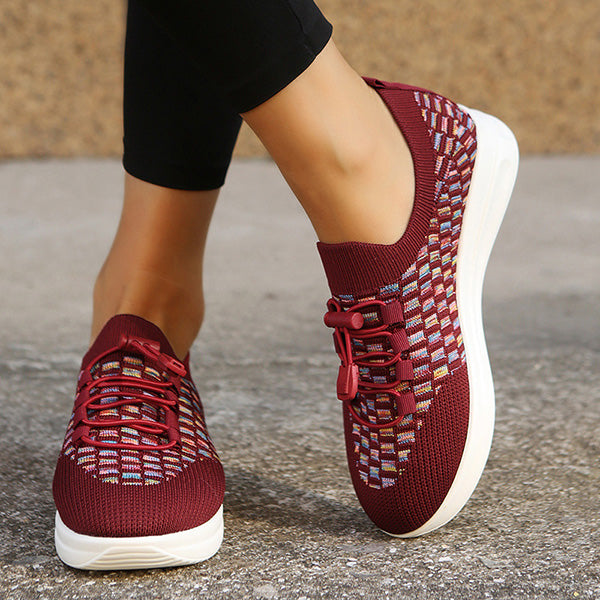 Casual Knitted Breathable Slip-Ons Sneakers