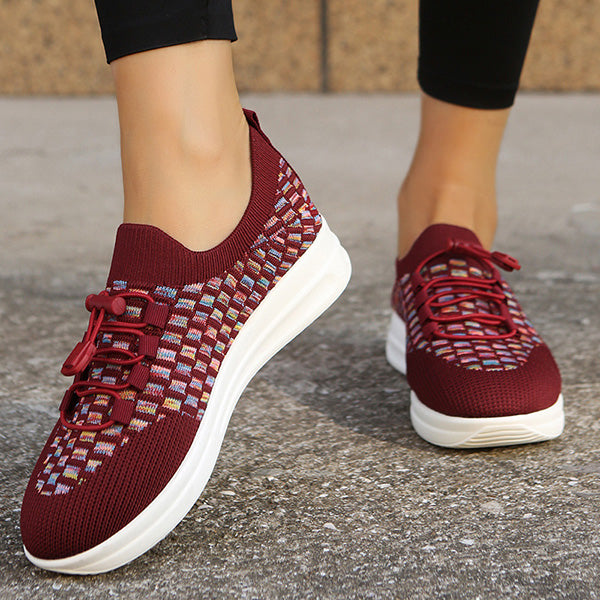 Casual Knitted Breathable Slip-Ons Sneakers