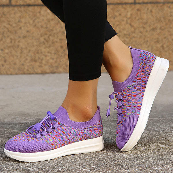 Casual Knitted Breathable Slip-Ons Sneakers