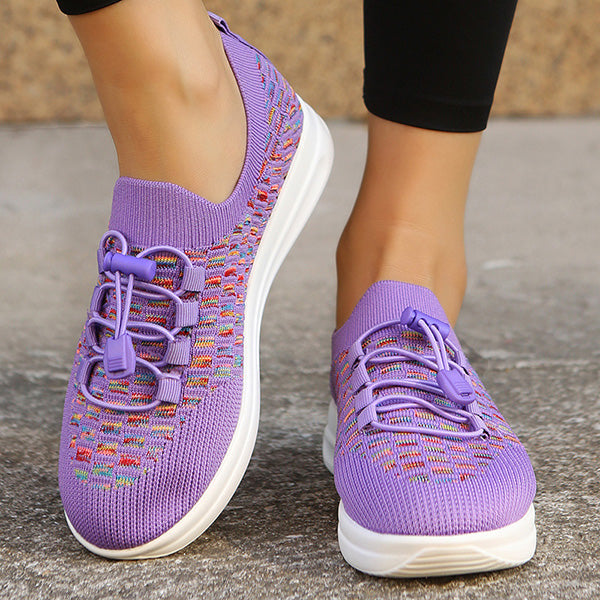 Casual Knitted Breathable Slip-Ons Sneakers