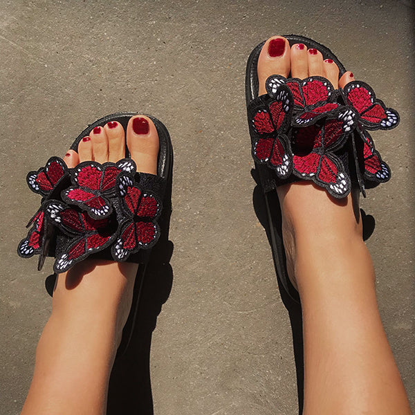 Butterfly Comfy Platform Sandals