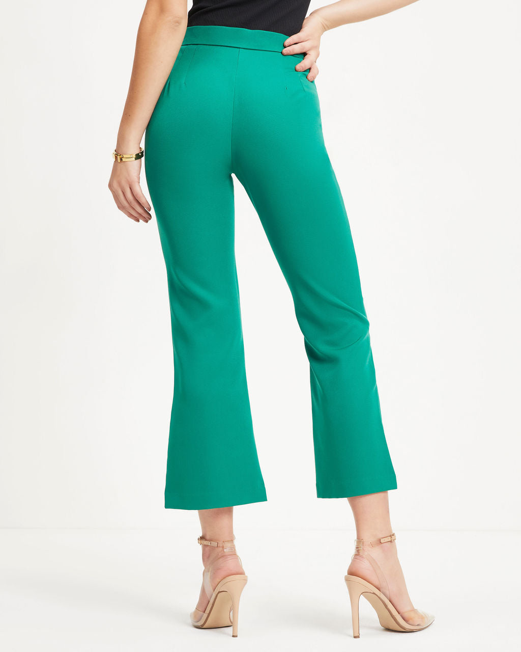Yes Moment High Waisted Pants - Kelly Green Oshnow