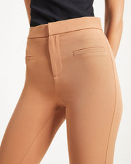 Yes Moment High Waisted Pants - Tan Oshnow