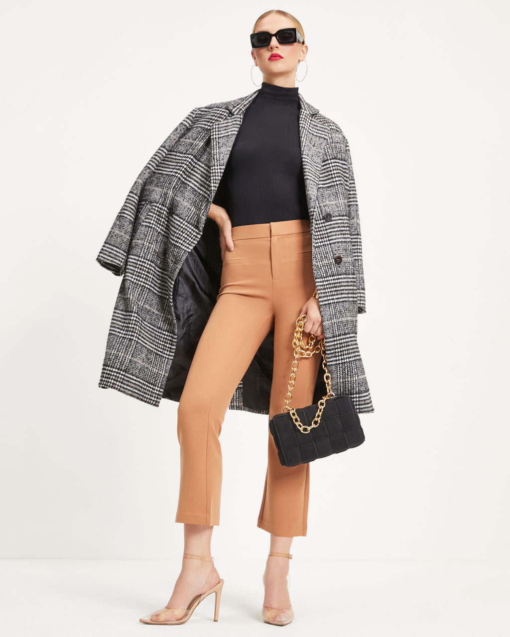 Yes Moment High Waisted Pants - Tan Oshnow
