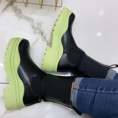 Colorful Platform Boots