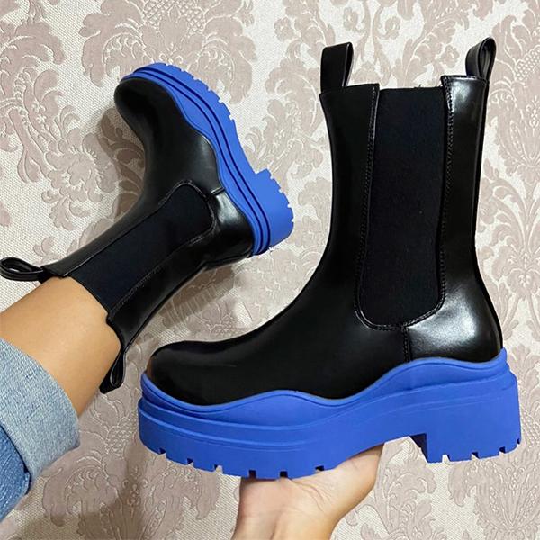 Colorful Platform Boots