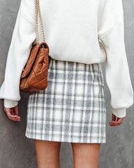 All On Me Plaid Mini Skirt