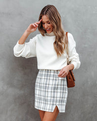 All On Me Plaid Mini Skirt