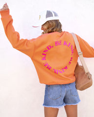 Be Kind Cotton Blend Sweatshirt - Orange